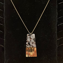 Load image into Gallery viewer, Pink Marble Long Gold Necklace